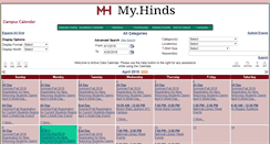 Desktop Screenshot of calendar.hindscc.edu