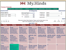 Tablet Screenshot of calendar.hindscc.edu